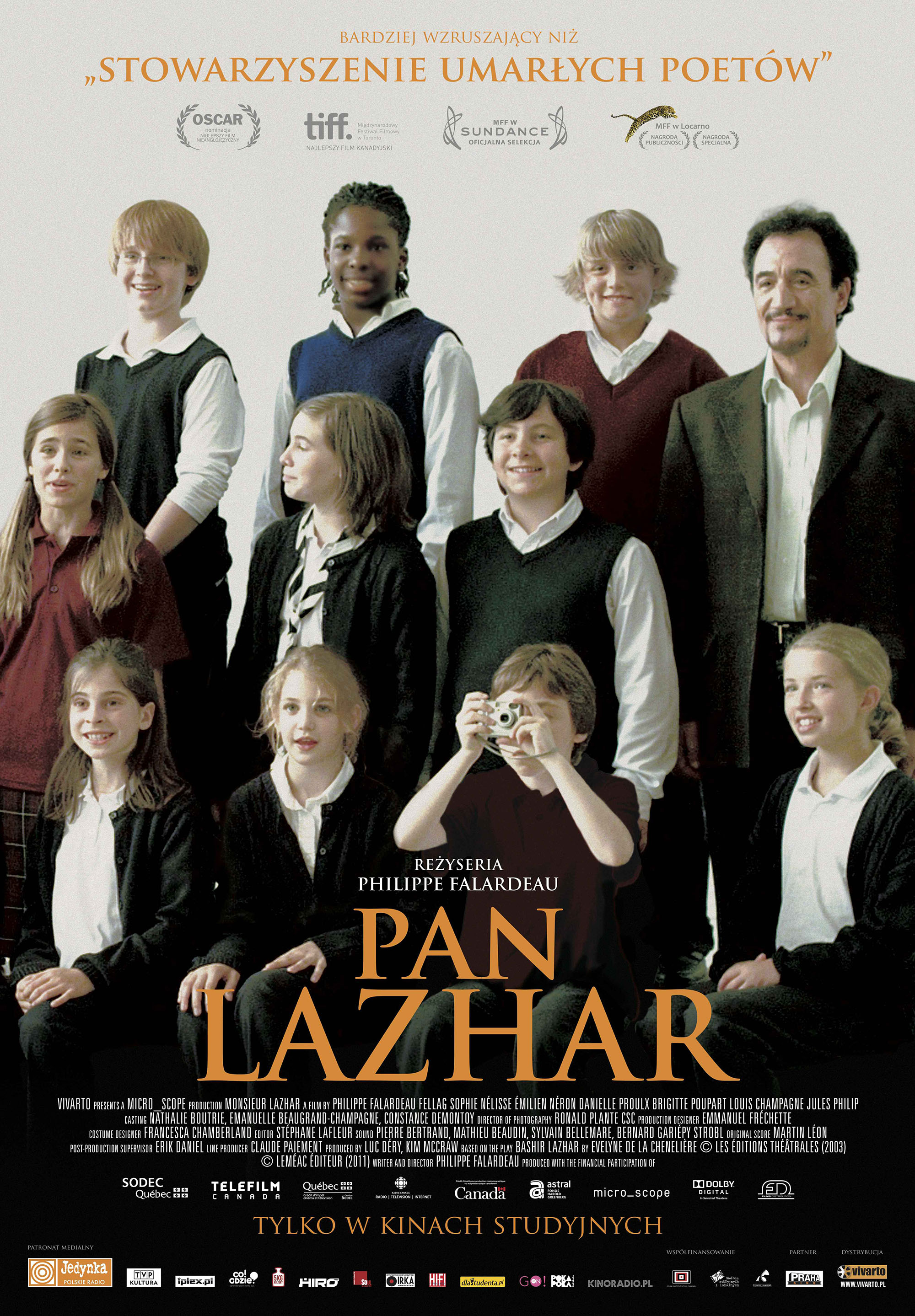 Polski plakat filmu 'Pan Lazhar'