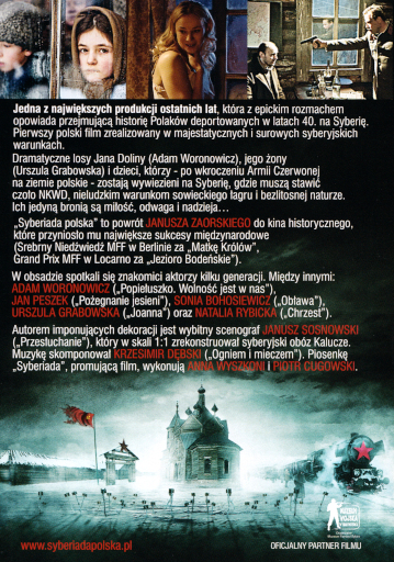 Tył ulotki filmu 'Syberiada Polska'