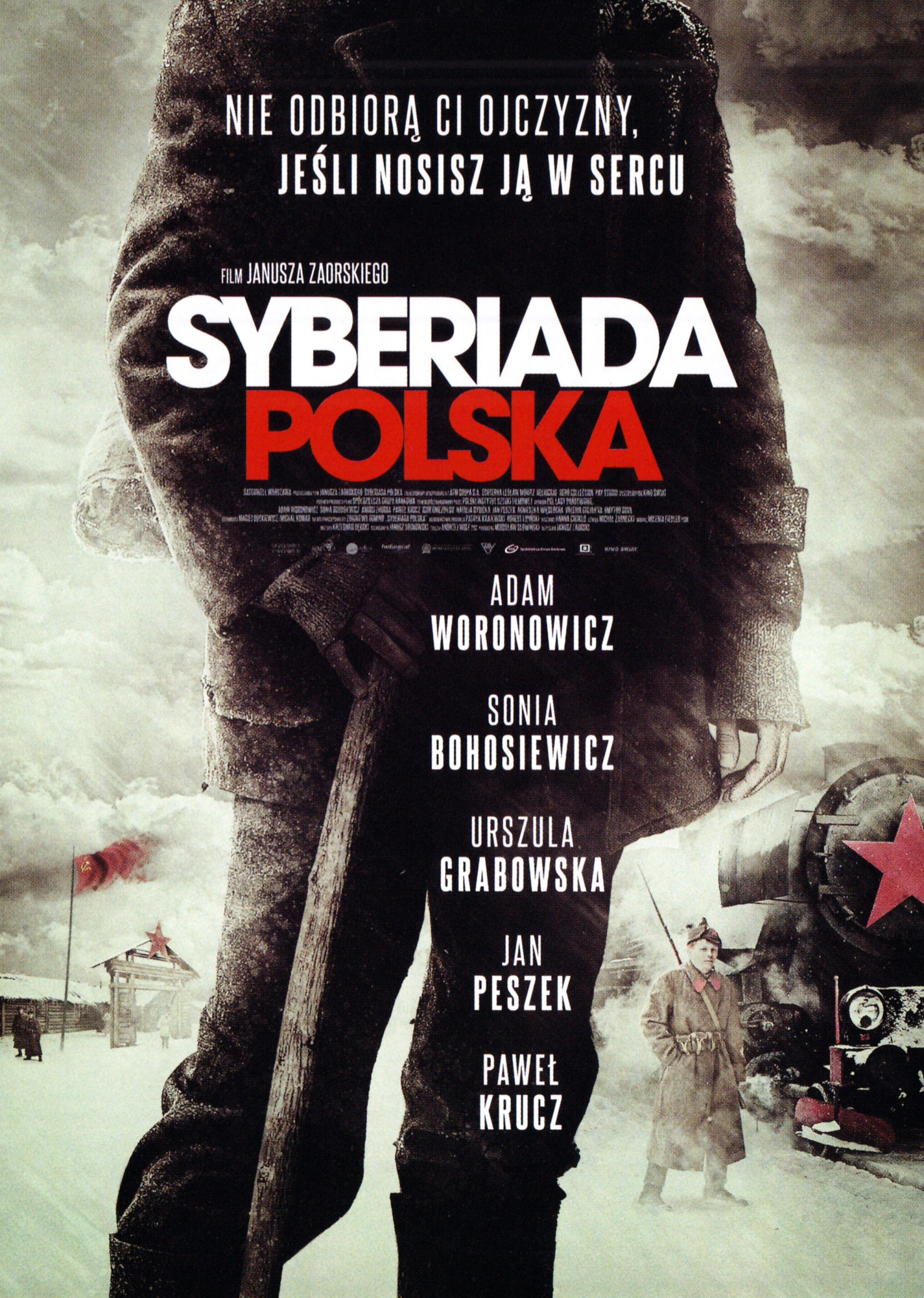 Ulotka filmu 'Syberiada Polska (przód - wersja B)'