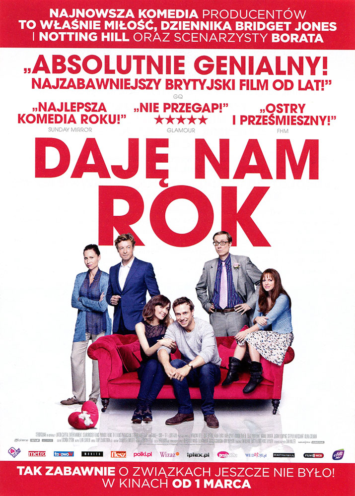 Ulotka filmu 'Daję Nam Rok (przód)'