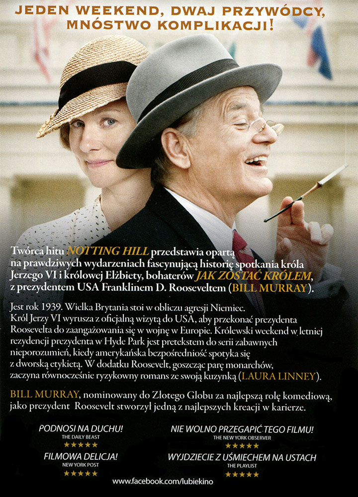 Ulotka filmu 'Weekend Z Królem (tył)'