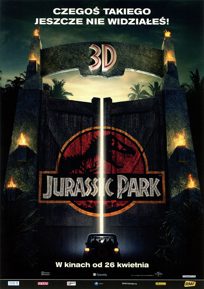 Ulotka filmu 'Park Jurajski 3D (przód)'