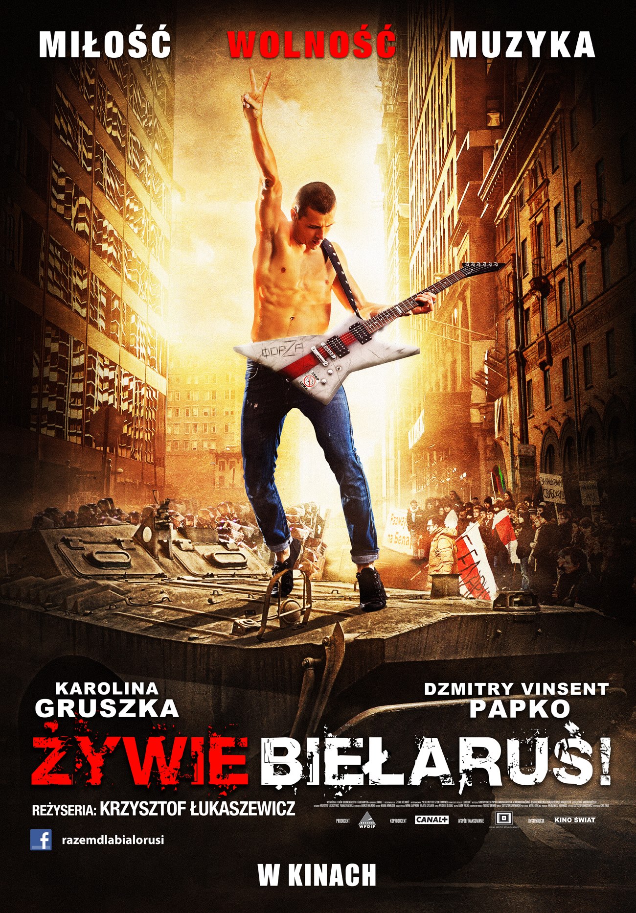 Polski plakat filmu 'Żywie Biełaruś!'