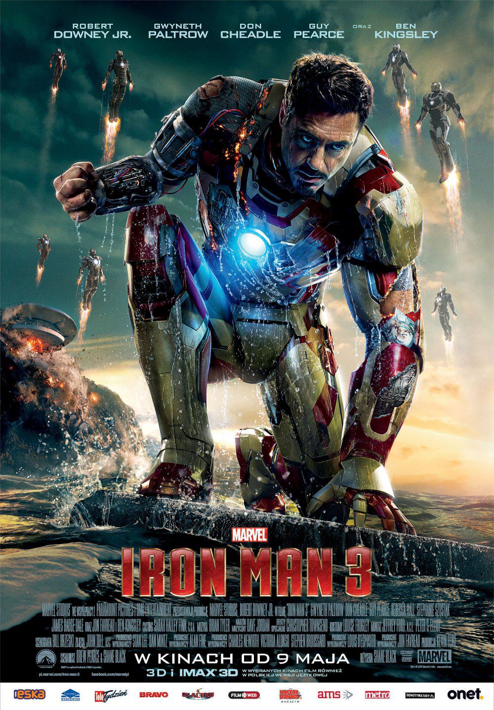 Polski plakat filmu 'Iron Man 3'