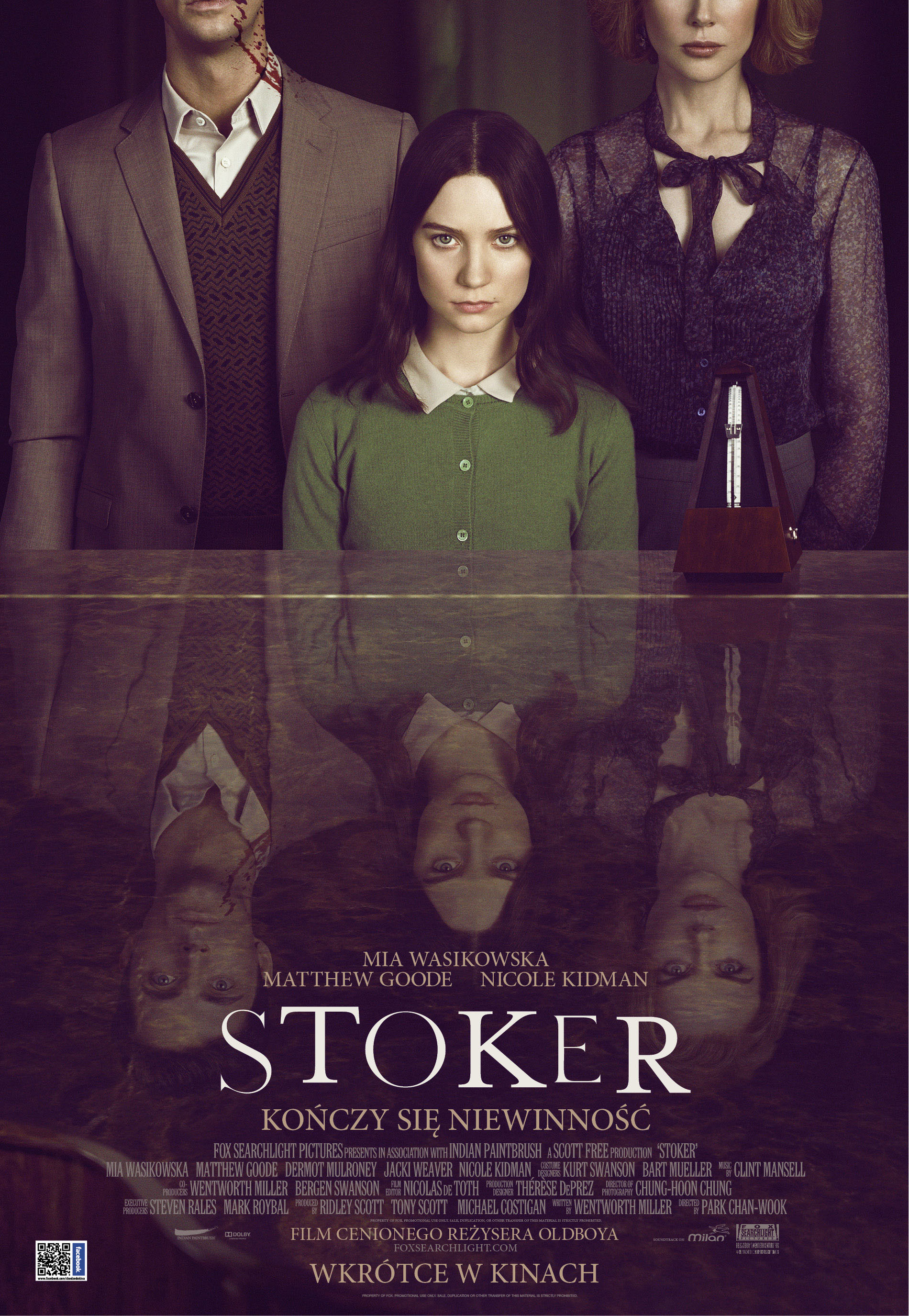 Polski plakat filmu 'Stoker'