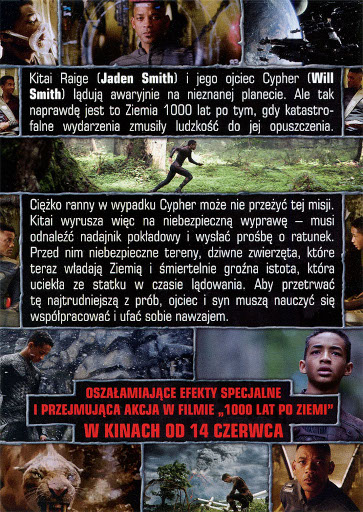 Tył ulotki filmu '1000 Lat Po Ziemi'
