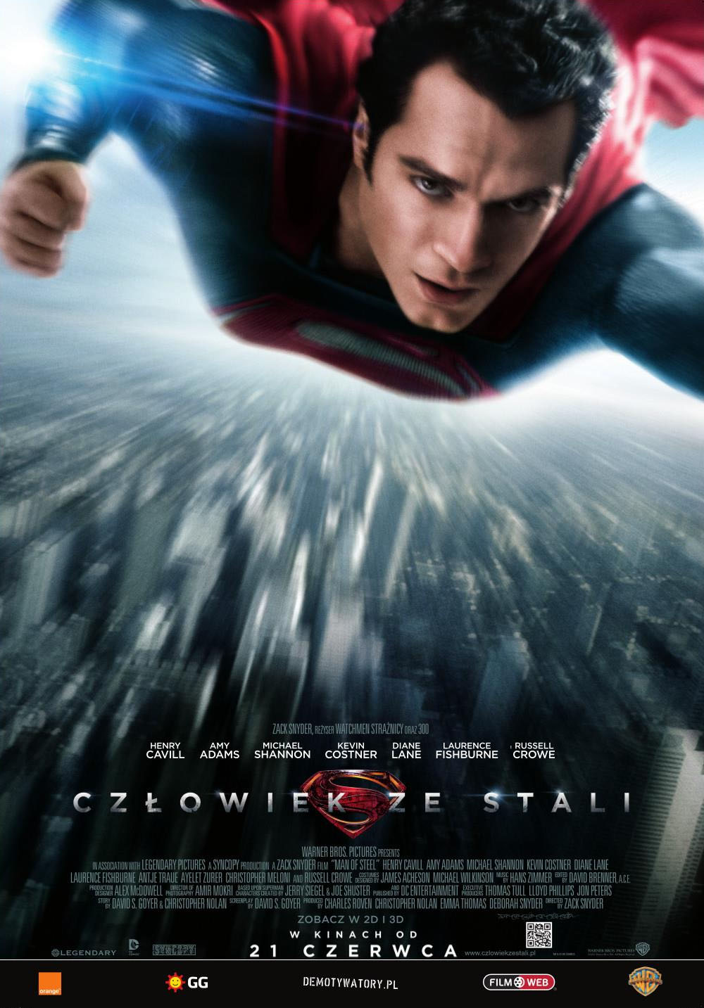 Polski plakat filmu 'Człowiek Ze Stali'