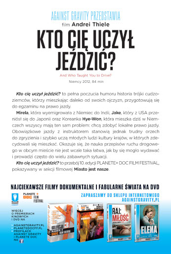 Tył ulotki filmu 'Kto Cię Uczył Jeździć?'