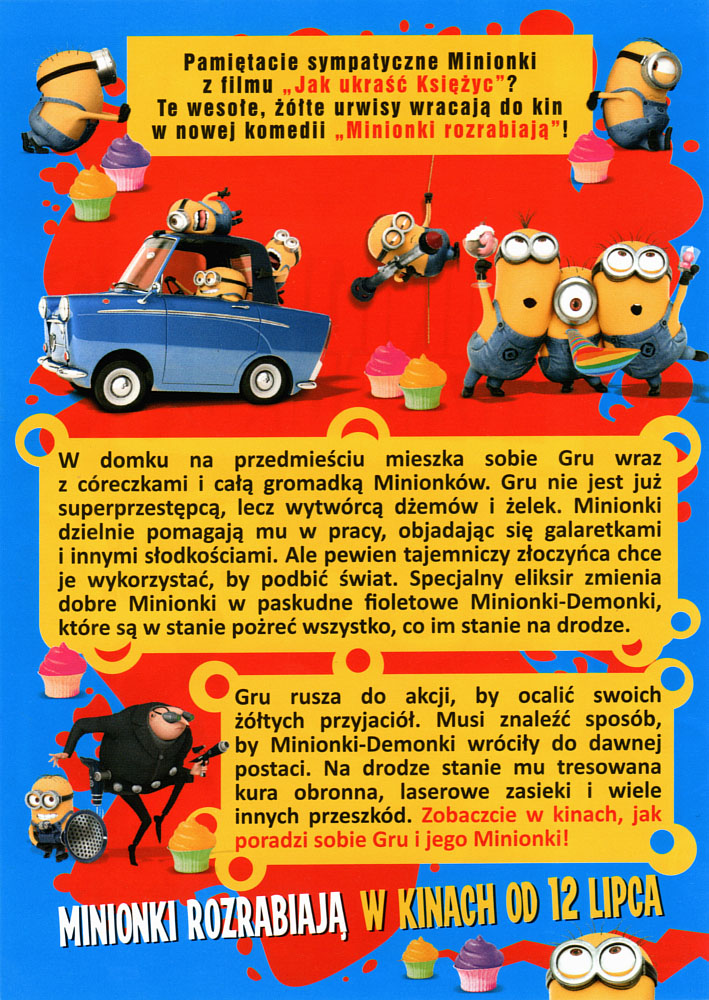 Ulotka filmu 'Minionki Rozrabiają (tył)'