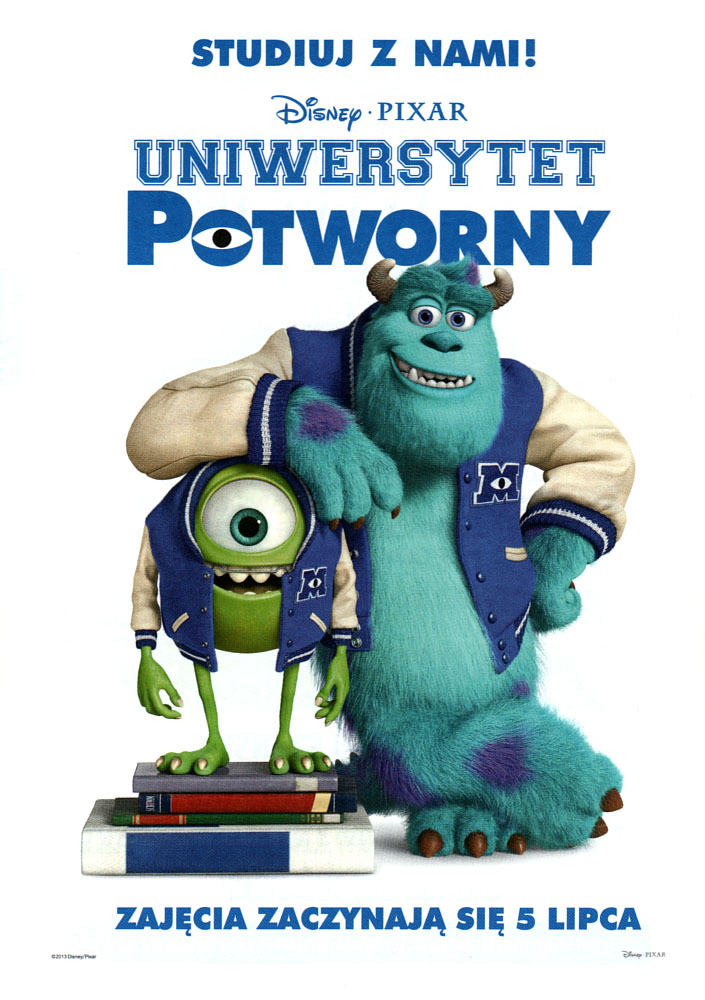 Ulotka filmu 'Uniwersytet Potworny (przód - wersja B)'