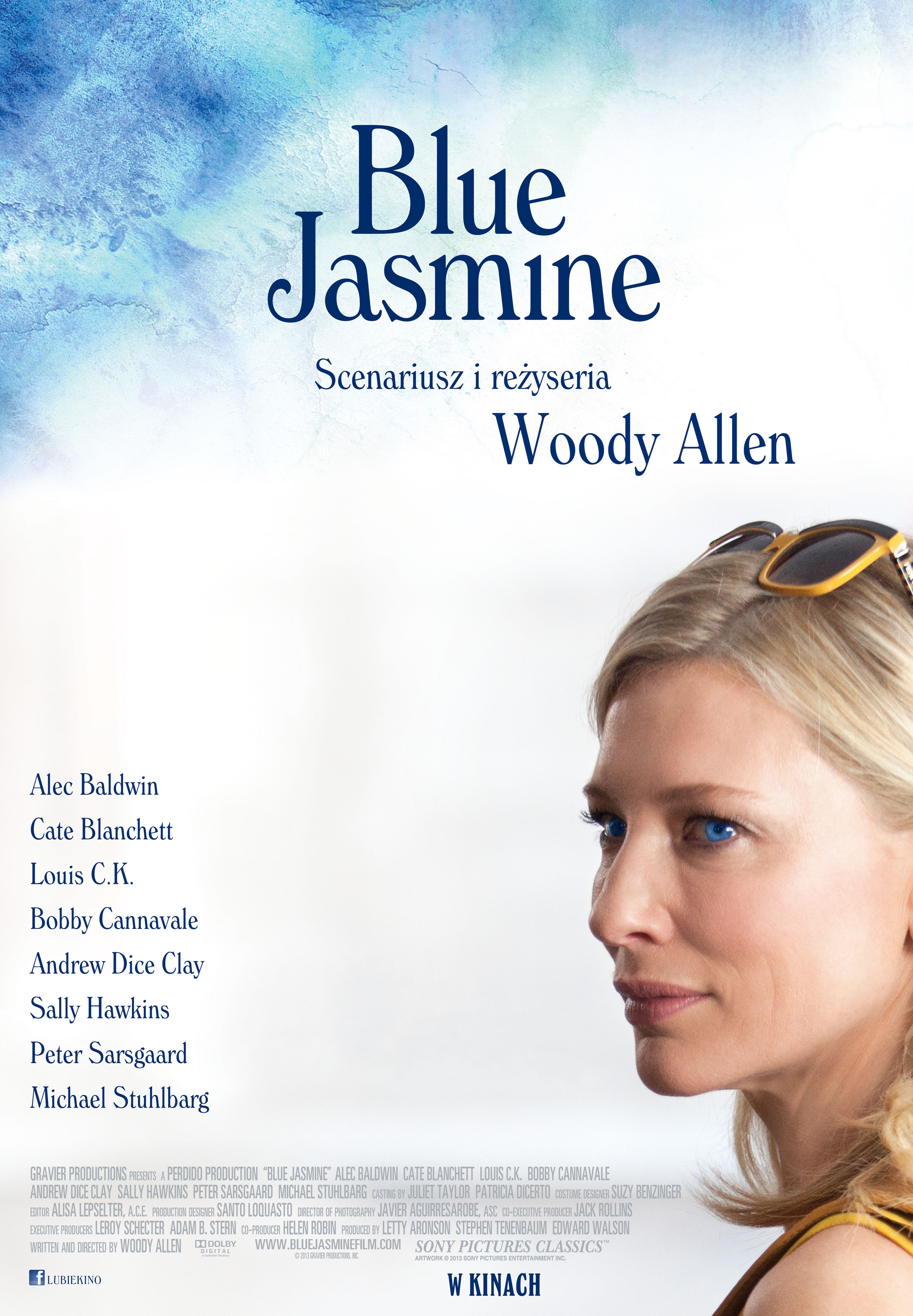 Polski plakat filmu 'Blue Jasmine'