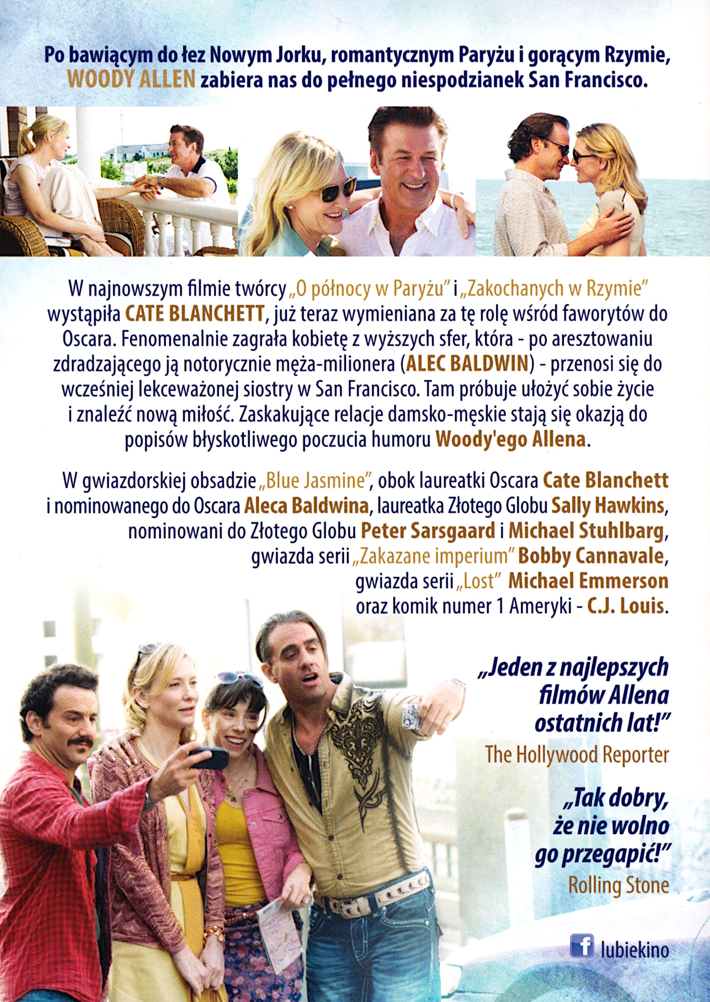 Ulotka filmu 'Blue Jasmine (tył)'