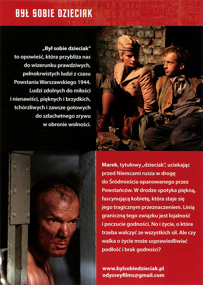 Ulotka filmu 'Był Sobie Dzieciak (tył)'