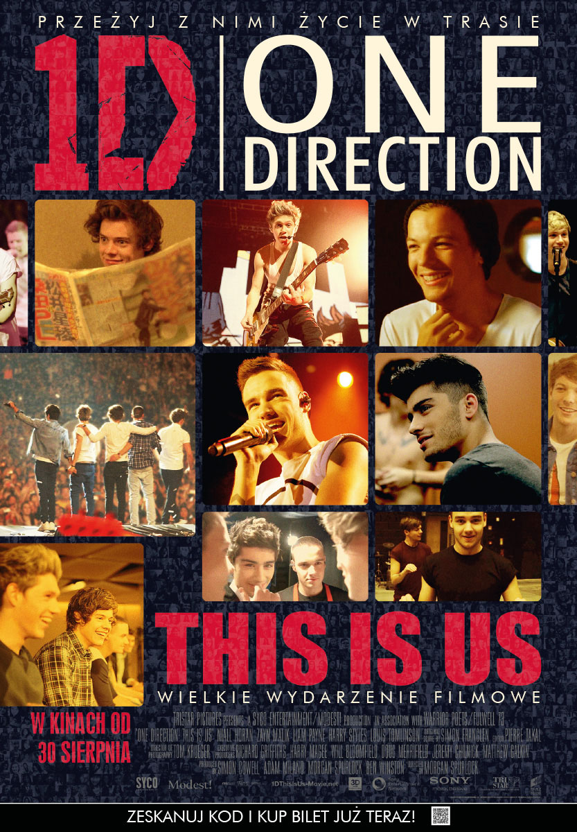 Polski plakat filmu 'One Direction: This is Us'