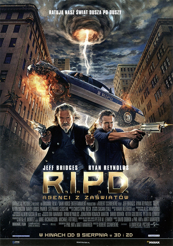Ulotka filmu 'R.I.P.D. Agenci Z Zaświatów (przód)'