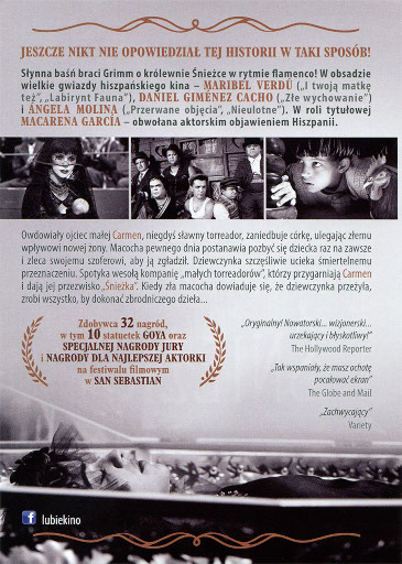Tył ulotki filmu 'Śnieżka'