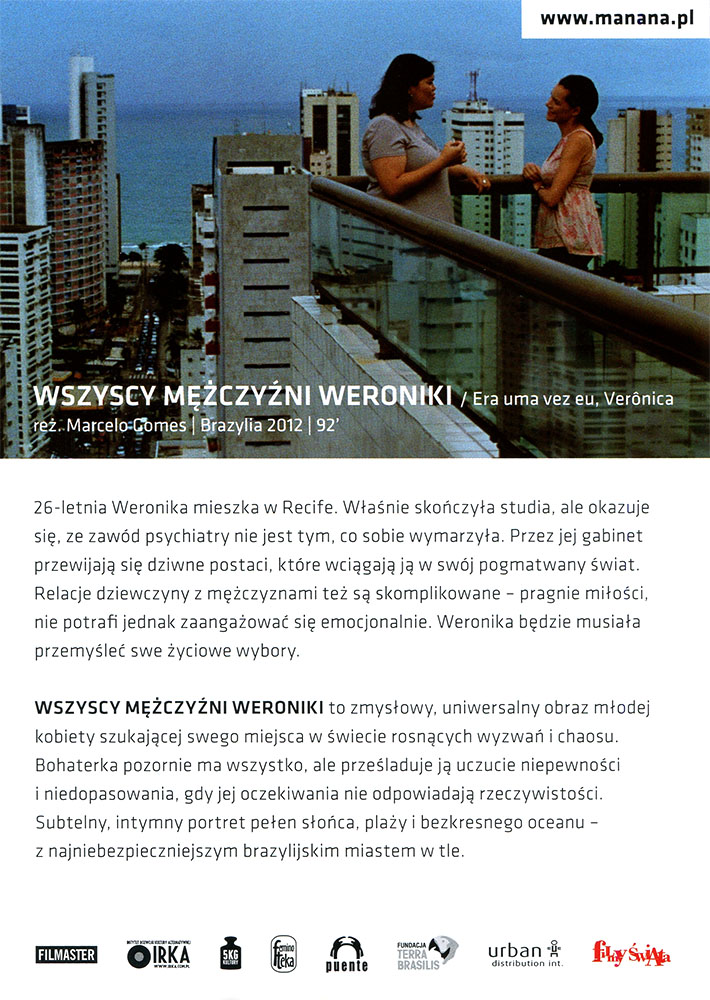 Ulotka filmu 'Wszyscy Mężczyźni Weroniki (tył)'