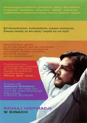 Tył ulotki filmu 'jOBS'