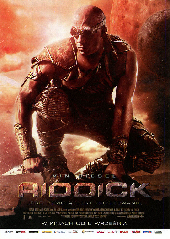 Ulotka filmu 'Riddick (przód)'