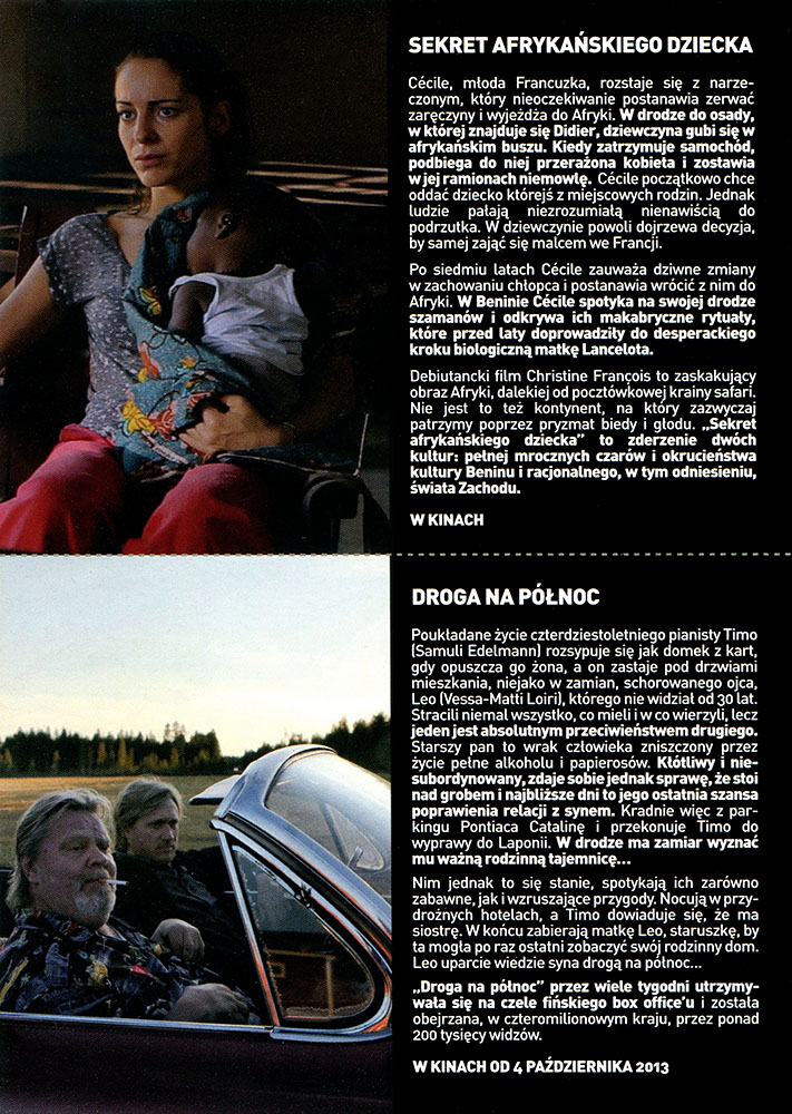 Ulotka filmu 'Sekret Afrykańskiego Dziecka (tył)'