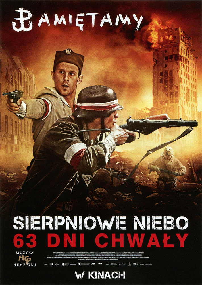 Ulotka filmu 'Sierpniowe Niebo. 63 Dni Chwały (przód)'