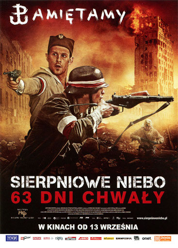 Przód ulotki filmu 'Sierpniowe Niebo. 63 Dni Chwały'