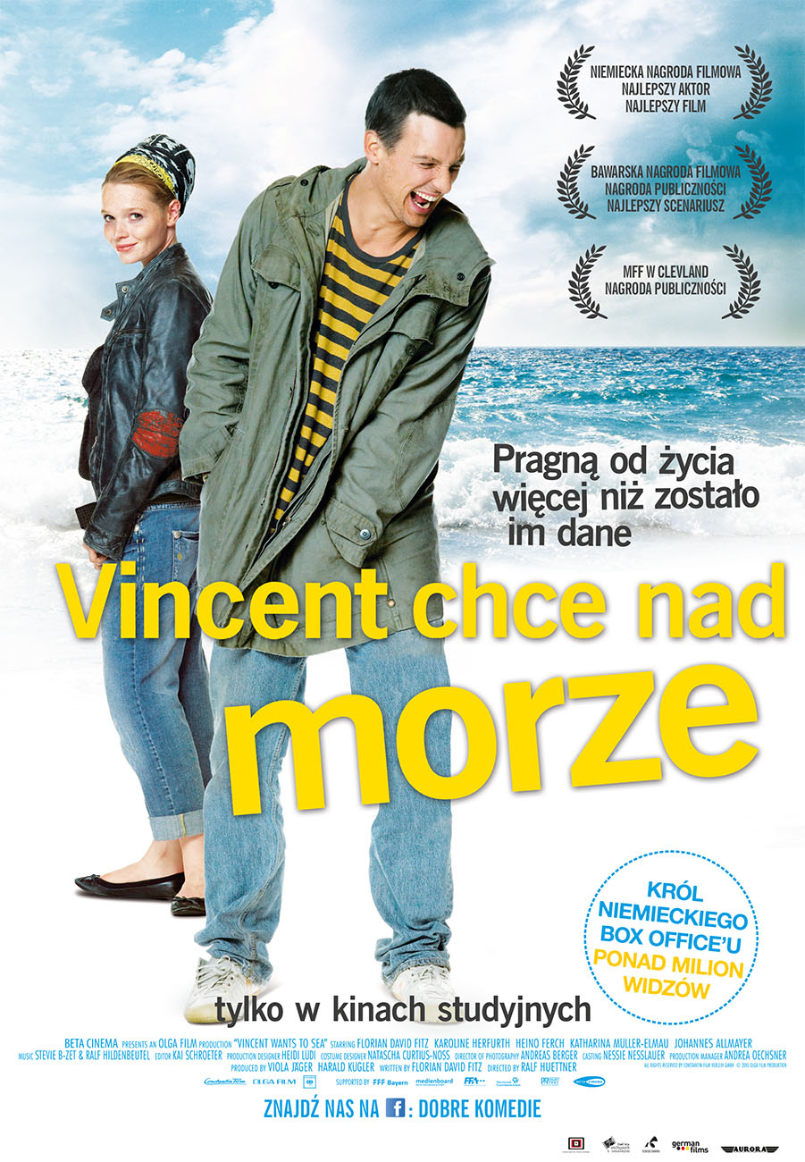 Polski plakat filmu 'Vincent chce nad morze'