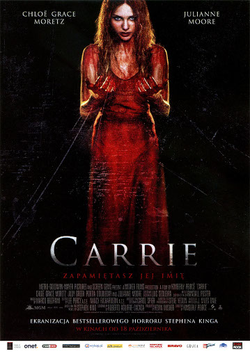 Przód ulotki filmu 'Carrie'
