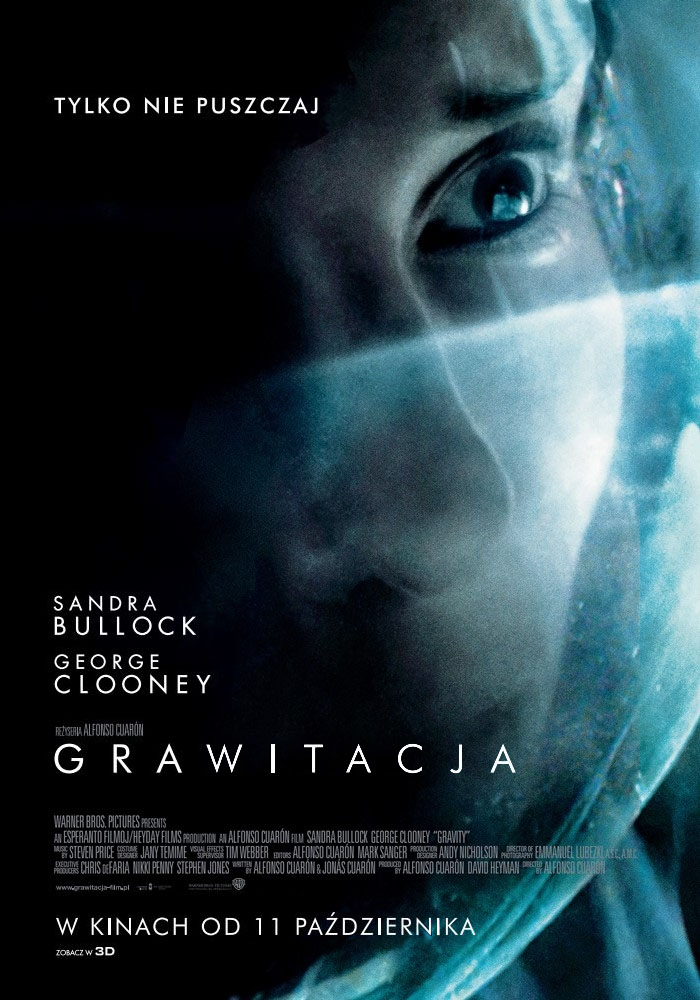 Polski plakat filmu 'Grawitacja'