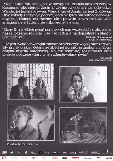 Tył ulotki filmu 'Ida'
