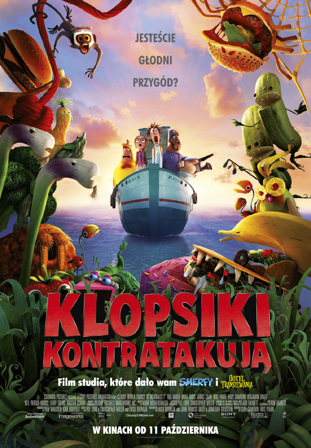 Polski plakat filmu 'Klopsiki kontratakują'
