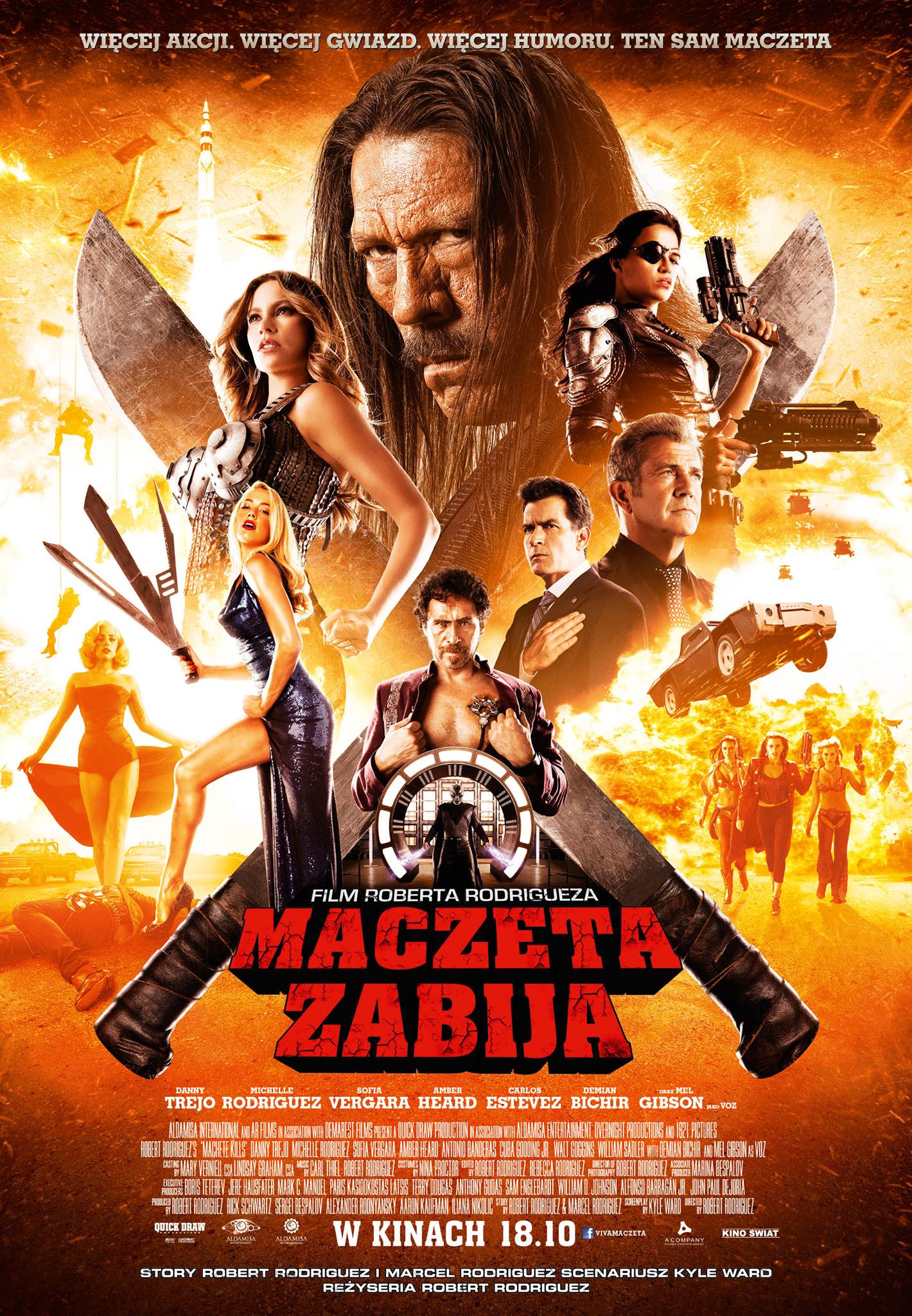 Polski plakat filmu 'Maczeta zabija'