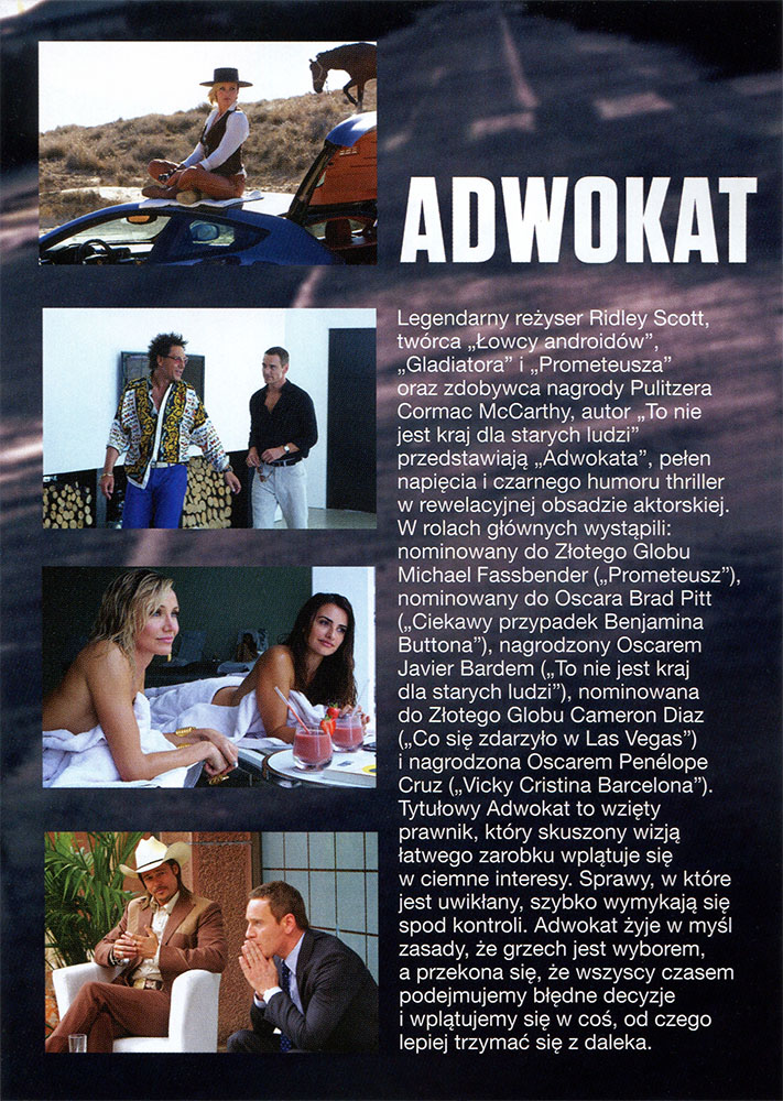 Ulotka filmu 'Adwokat (tył)'