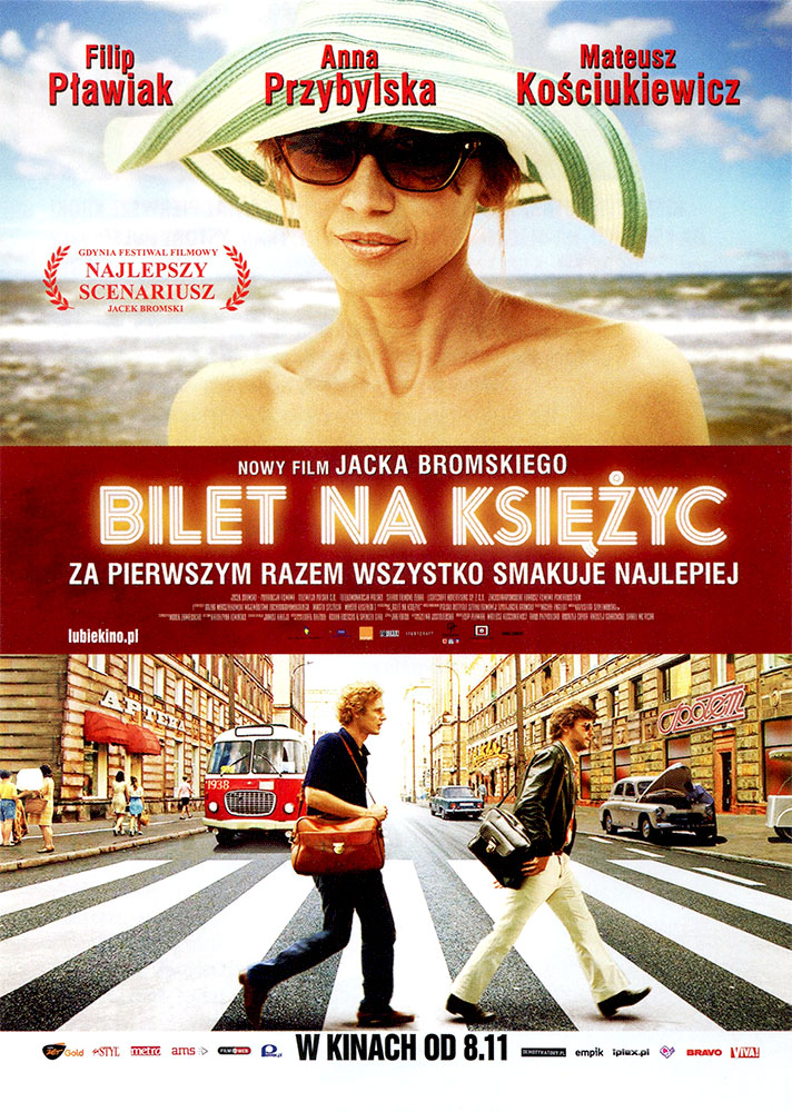 Ulotka filmu 'Bilet Na Księżyc (przód)'