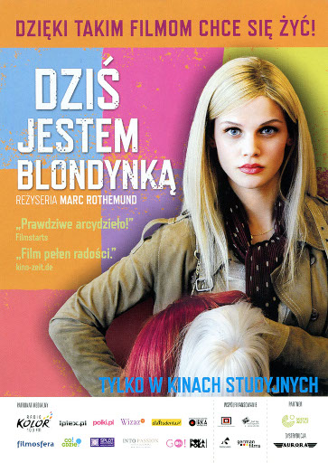 Przód ulotki filmu 'Dziś Jestem Blondynką'