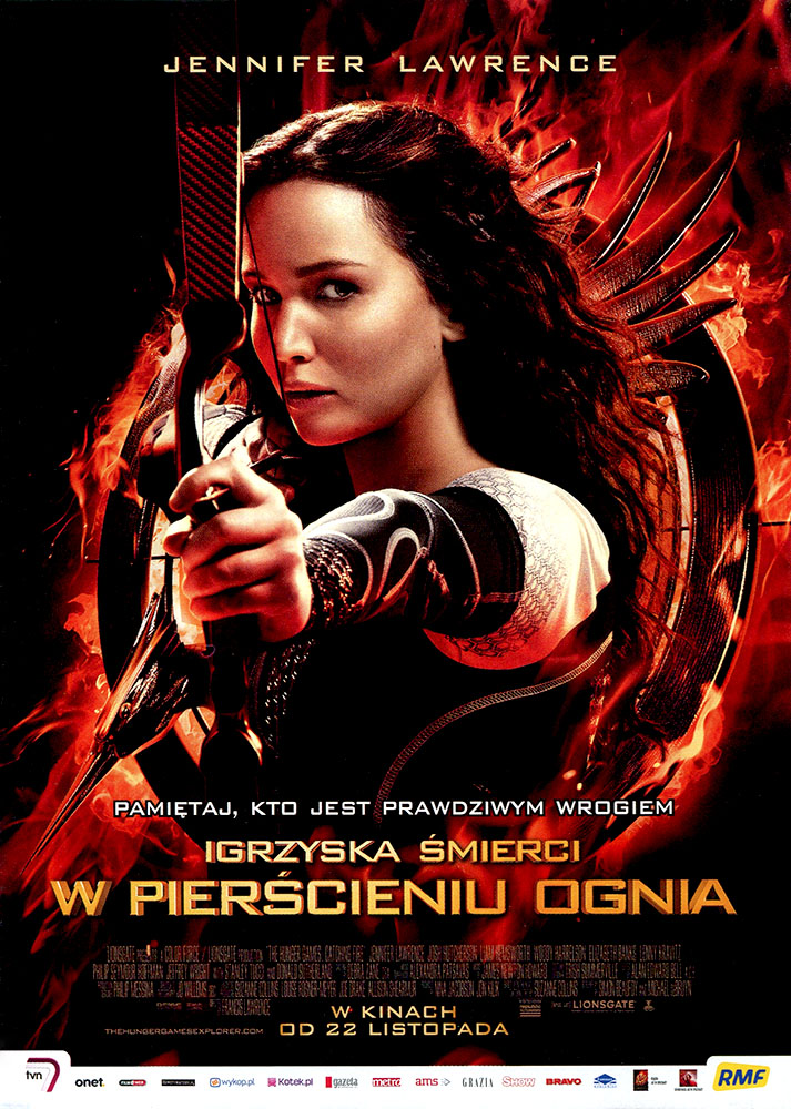 Ulotka filmu 'Igrzyska Śmierci: W Pierścieniu Ognia (przód)'