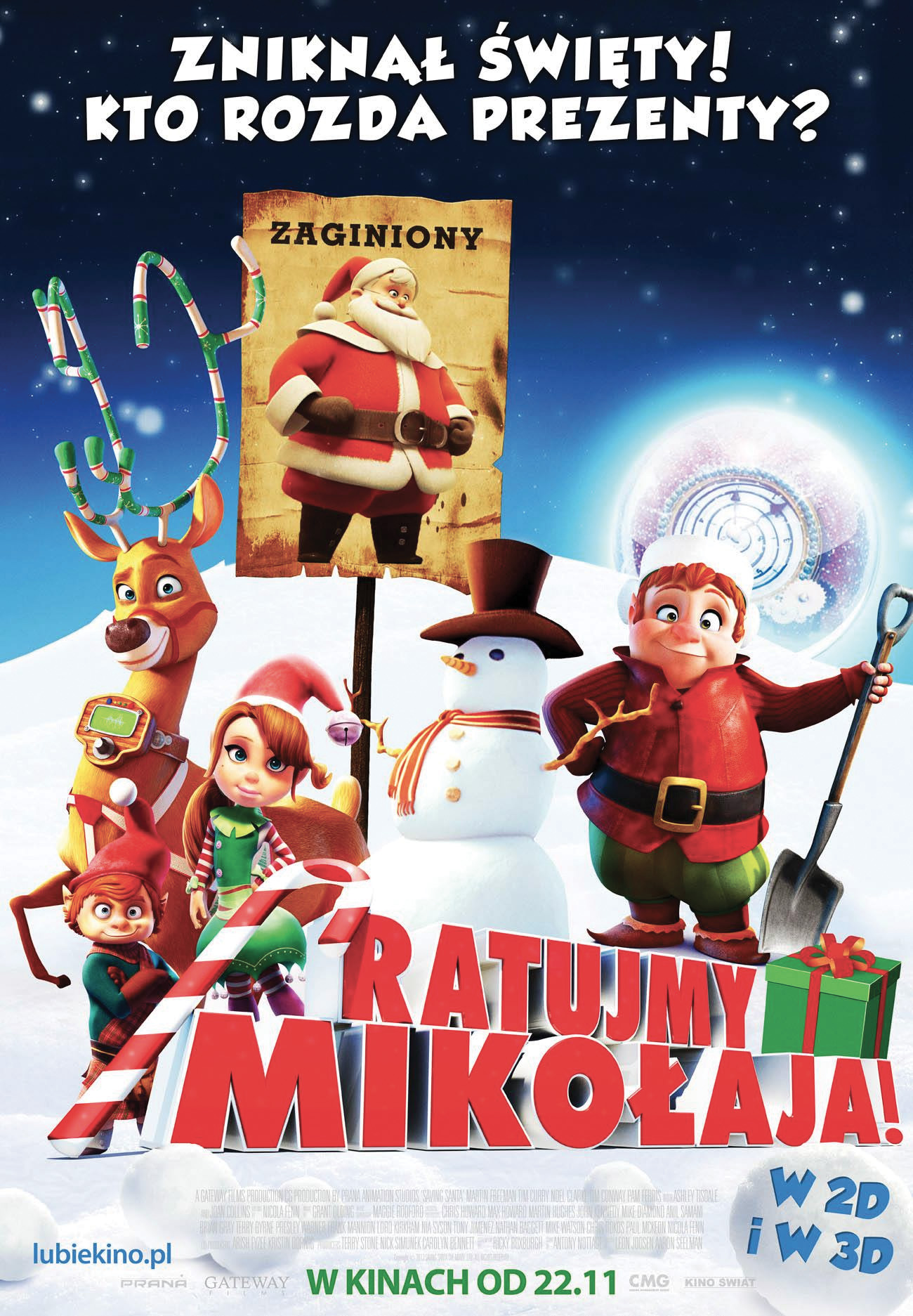 Polski plakat filmu 'Ratujmy Mikołaja'