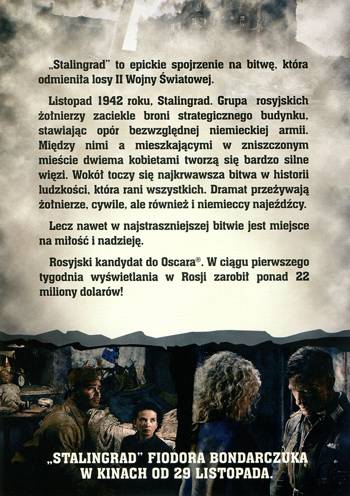 Ulotka filmu 'Stalingrad (tył)'