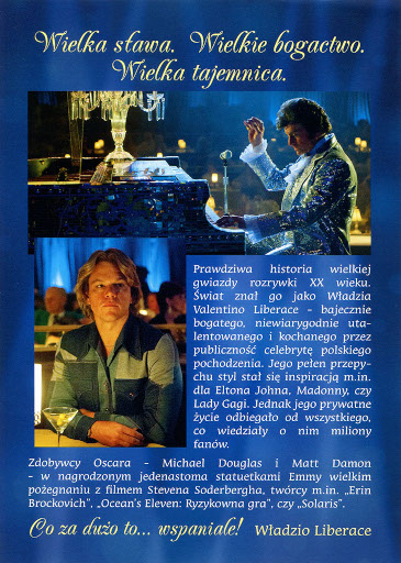 Tył ulotki filmu 'Wielki Liberace'