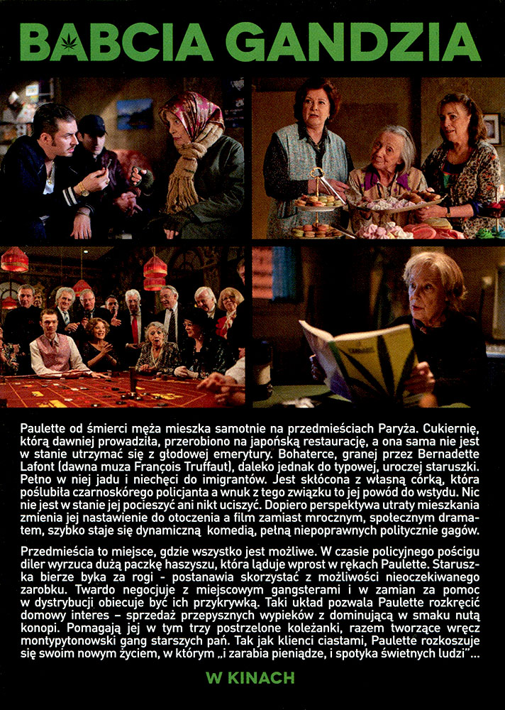 Ulotka filmu 'Babcia Gandzia (przód - wersja B)'
