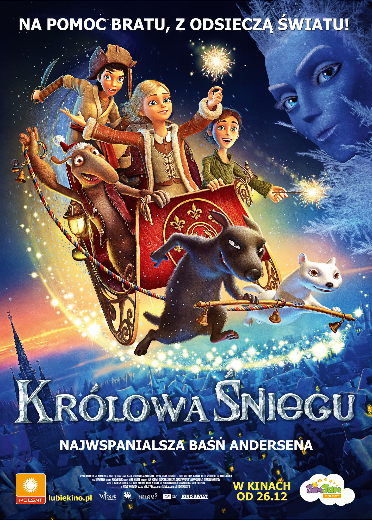 Polski plakat filmu 'Królowa Śniegu'