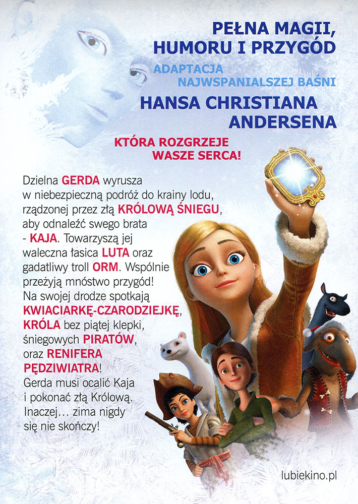 Ulotka filmu 'Królowa Śniegu (tył)'