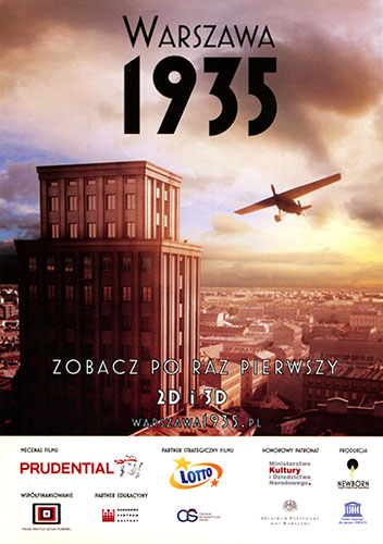 Przód ulotki filmu 'Warszawa 1935'