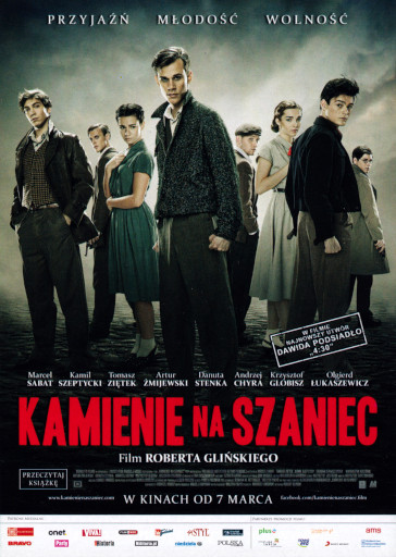 Przód ulotki filmu 'Kamienie Na Szaniec'