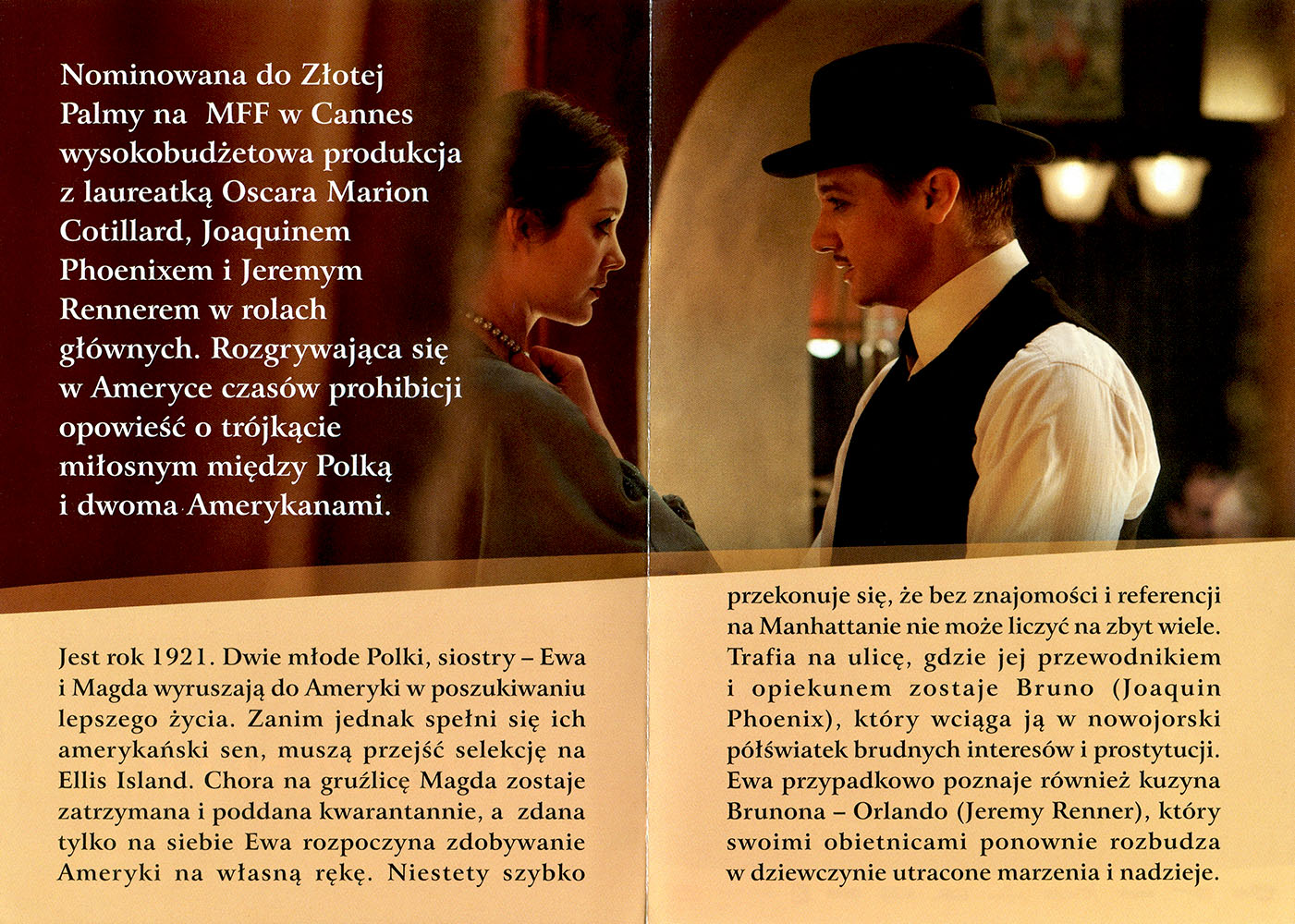 Ulotka filmu 'Imigrantka (tył)'