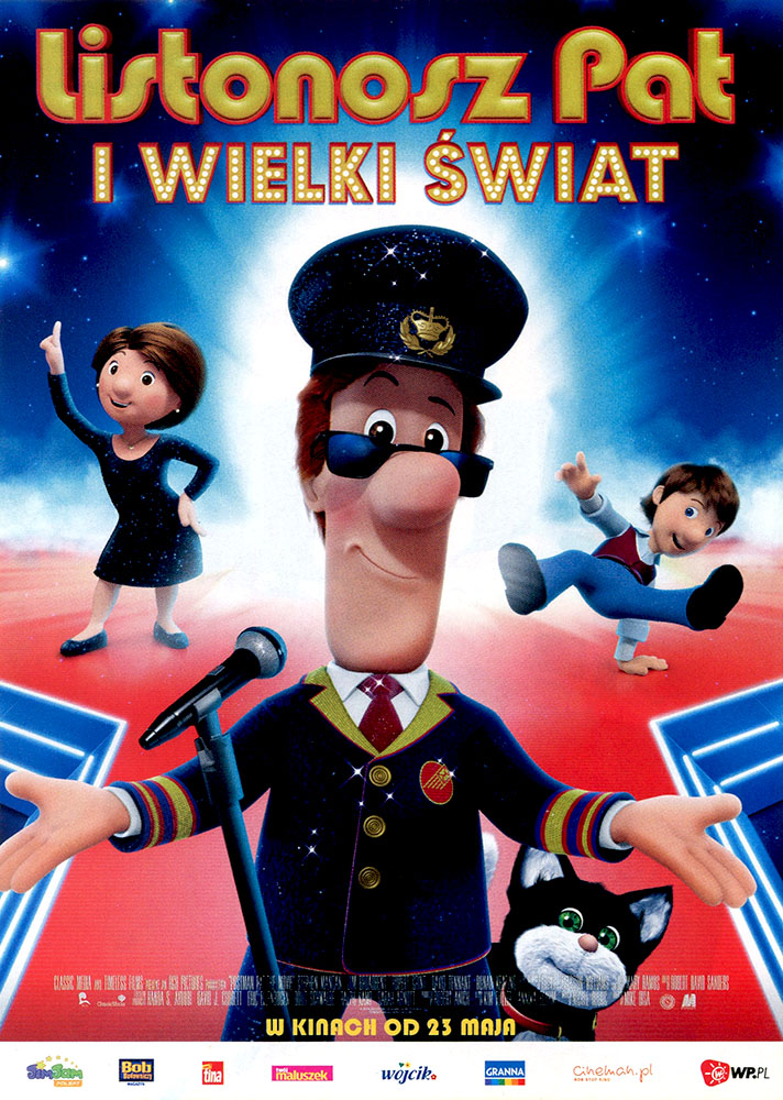 Ulotka filmu 'Listonosz Pat i Wielki Świat (przód)'