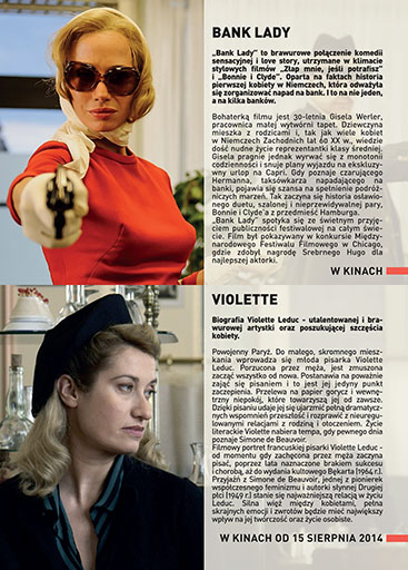 Tył ulotki filmu 'Bank Lady'