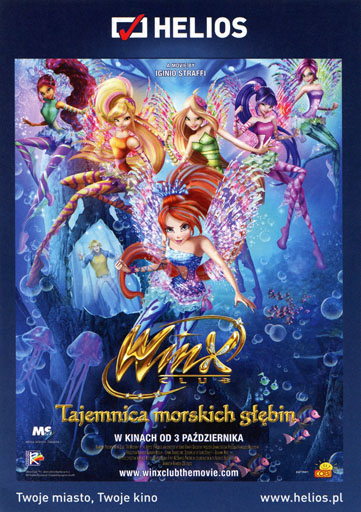 Przód ulotki filmu 'Winx Club: Tajemnica morskich głębin'