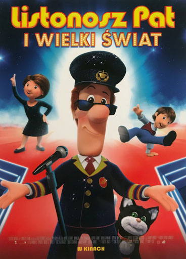 Przód ulotki filmu 'Listonosz Pat i wielki świat'