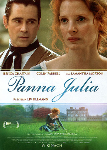 Przód ulotki filmu 'Panna Julia'